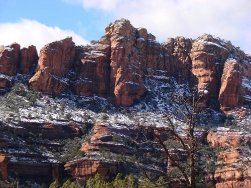 Sedona with Snow